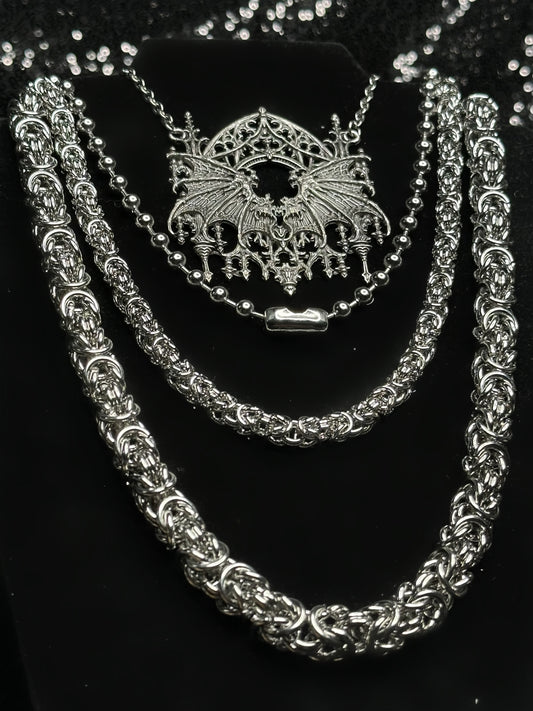 LARGE COIL - Mother of Hades Chainmail Necklace
