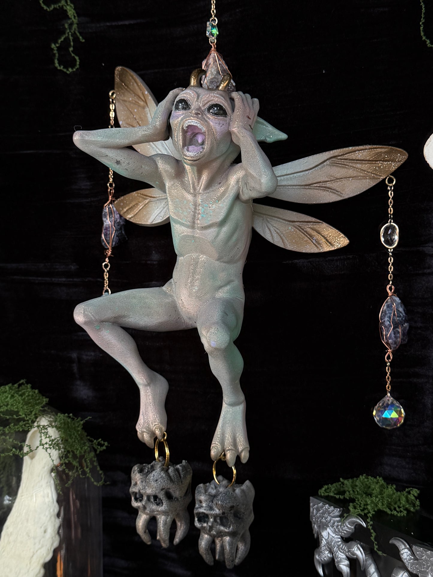 FREYA - Fluorite Moon Tooth Fairy Creature