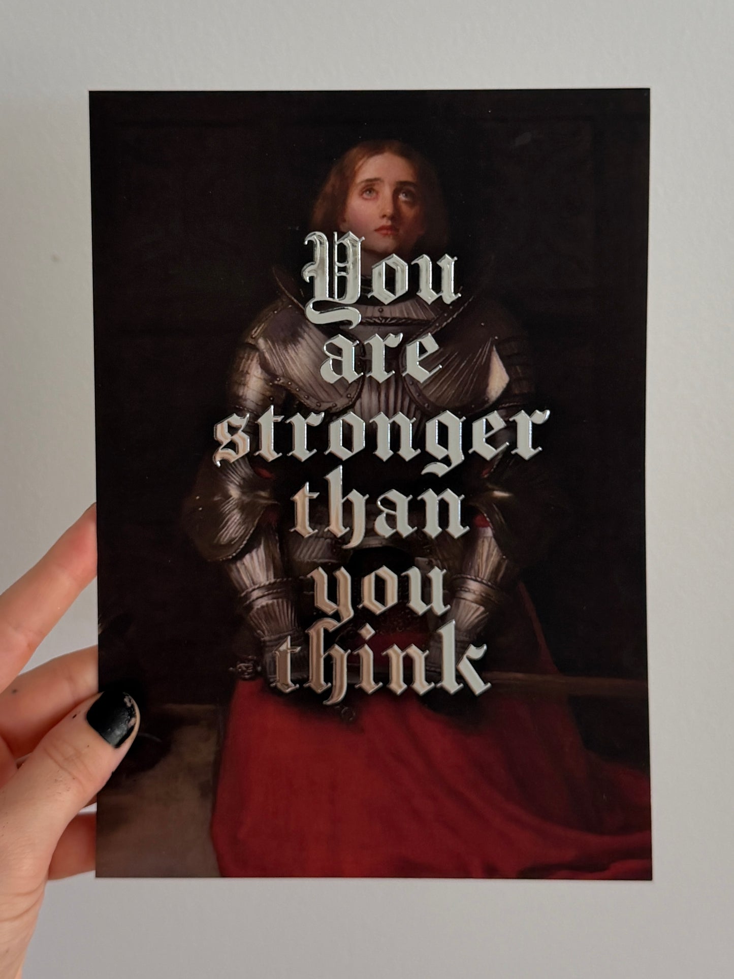 YOU ARE STRONGER THAN YOU THINK - A5 Satin Holographic print