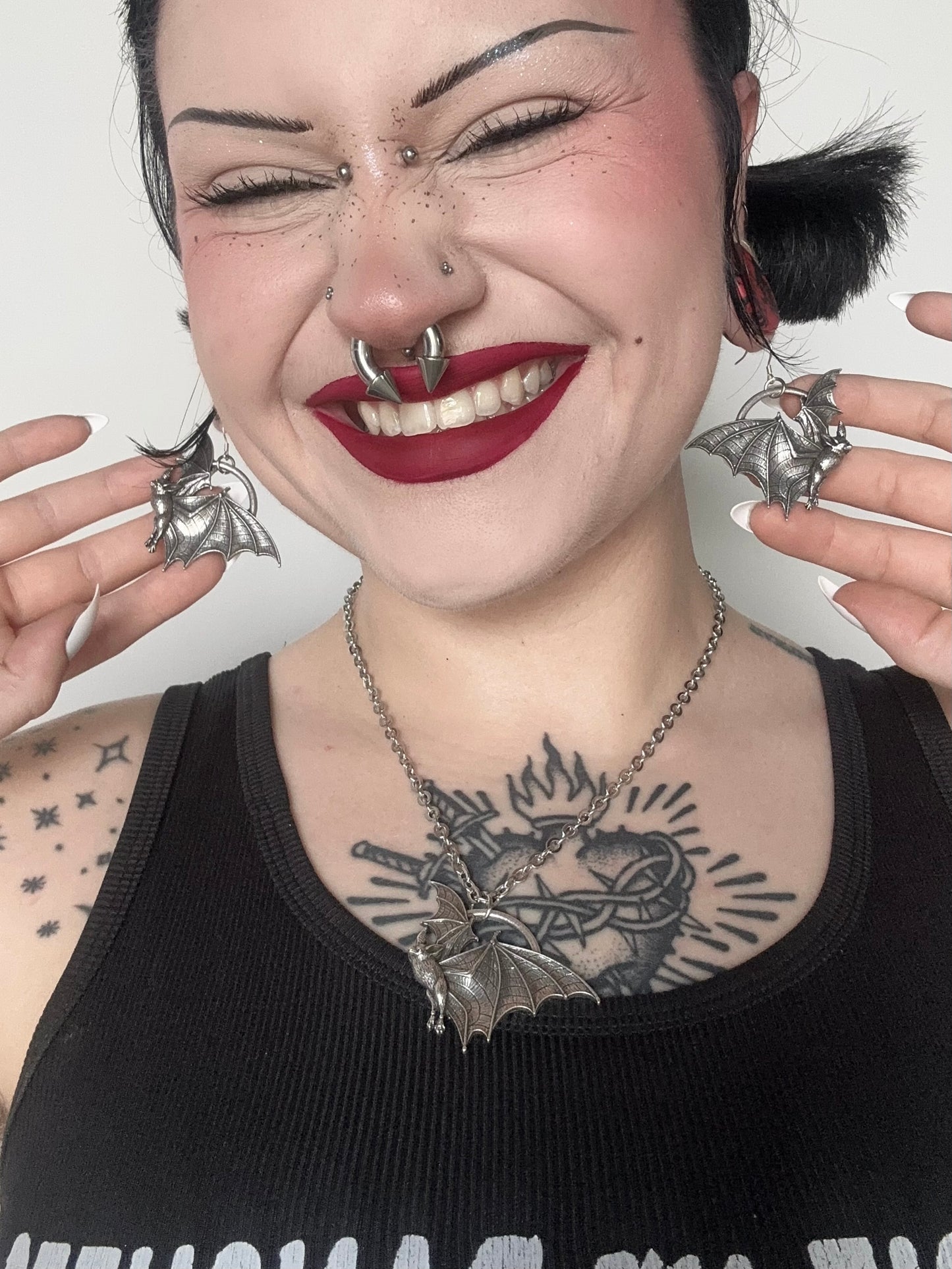 SCREECHERS OF THE NIGHT - Mother of Hades NIGHT GARDEN Earrings