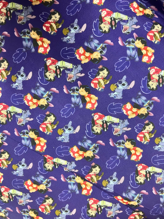 LILO AND STITCH - Polycotton Fabric from Japan