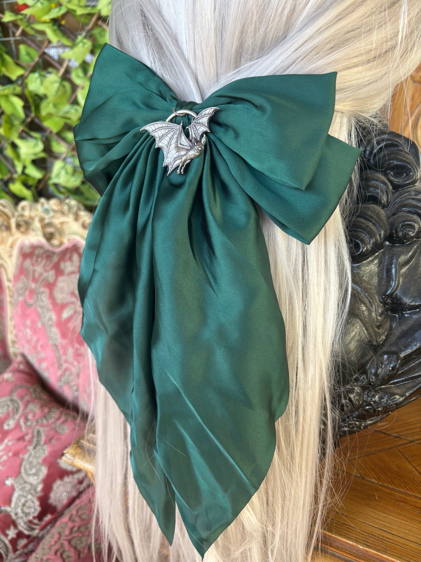 SCREECHERS OF THE NIGHT - Mother of Hades NIGHT GARDEN Hair Bow