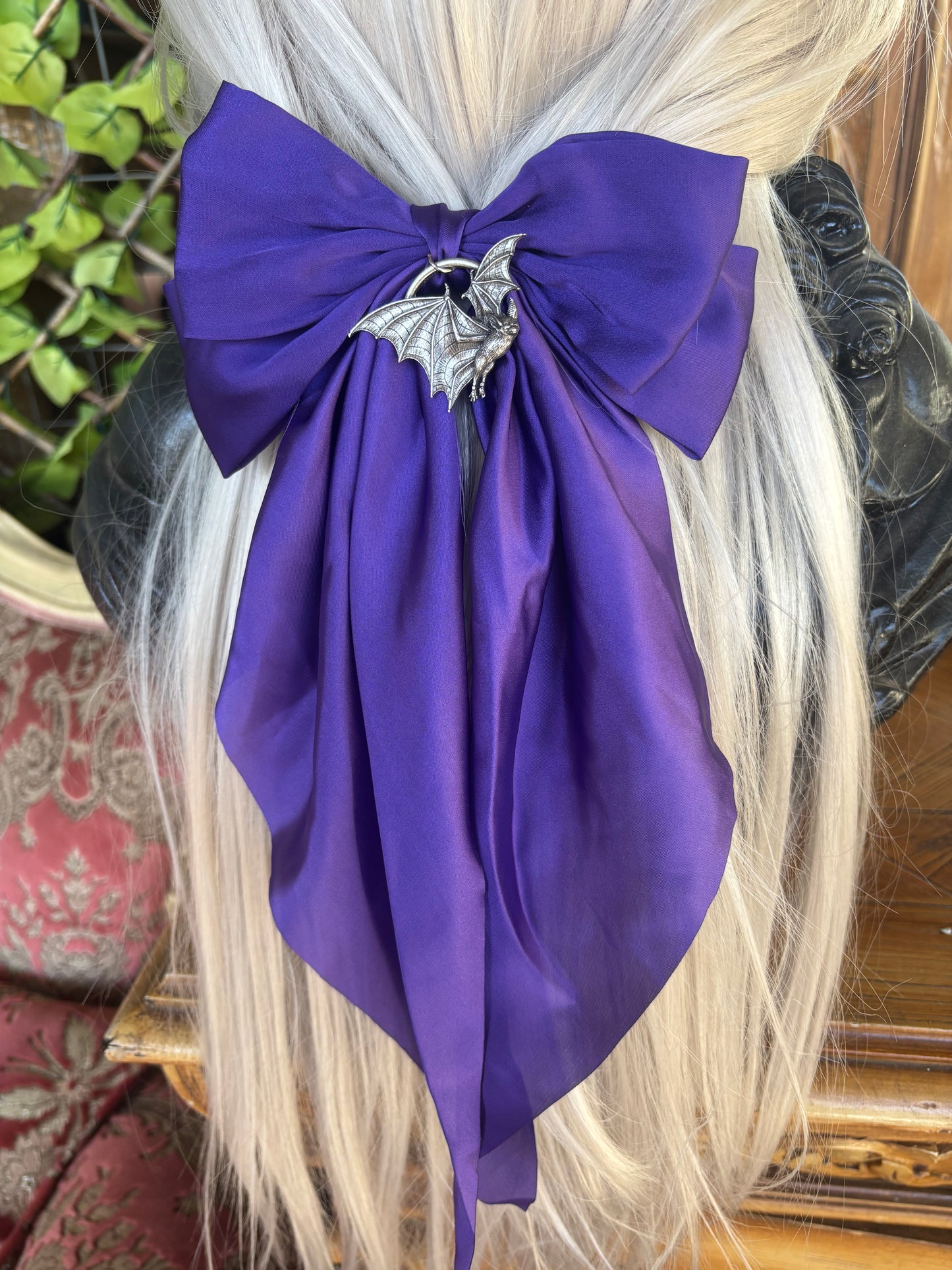 SCREECHERS OF THE NIGHT - Mother of Hades NIGHT GARDEN Hair Bow