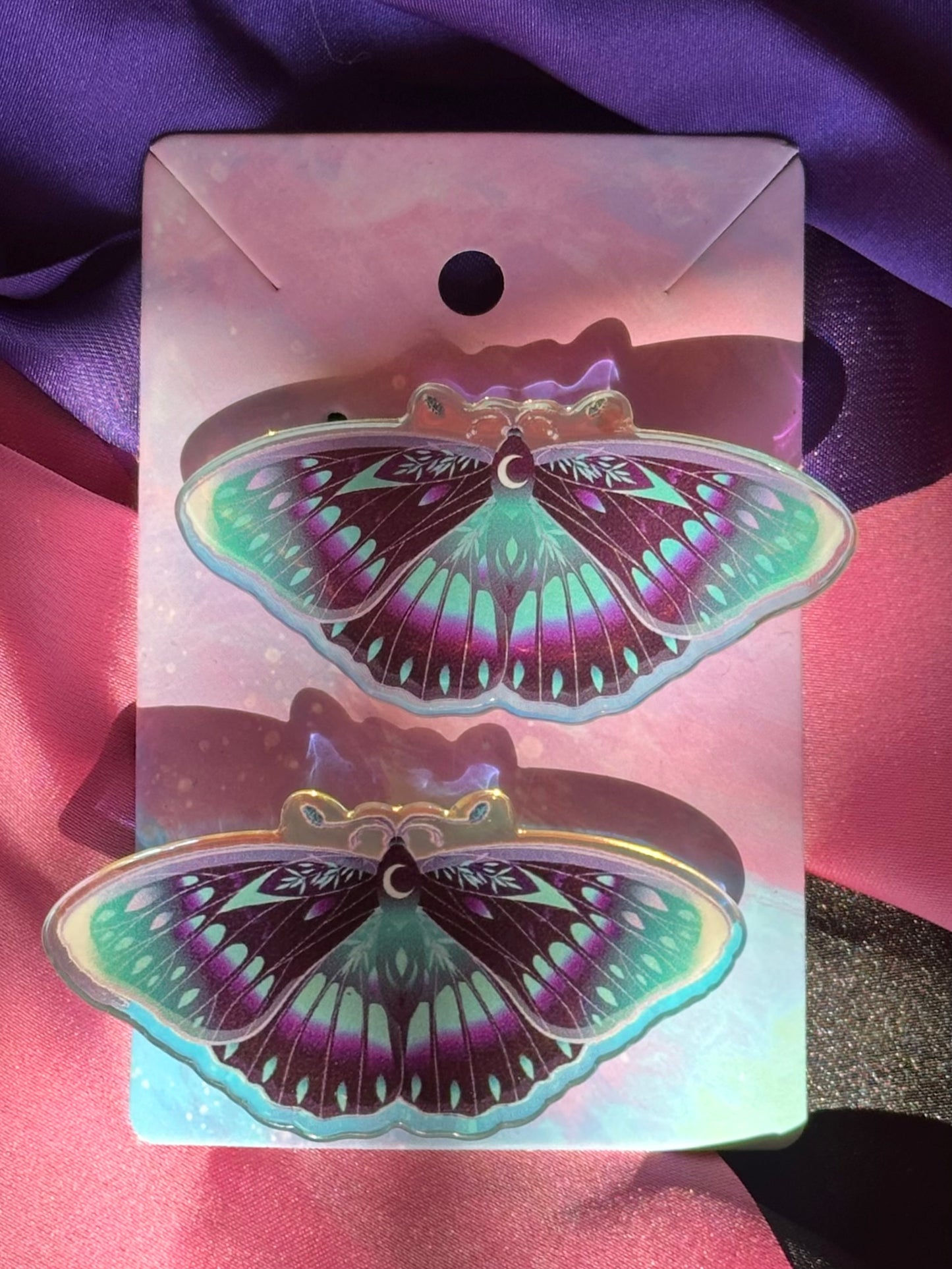 LA BELLA LUNA - Iridescent Hair Clip Set