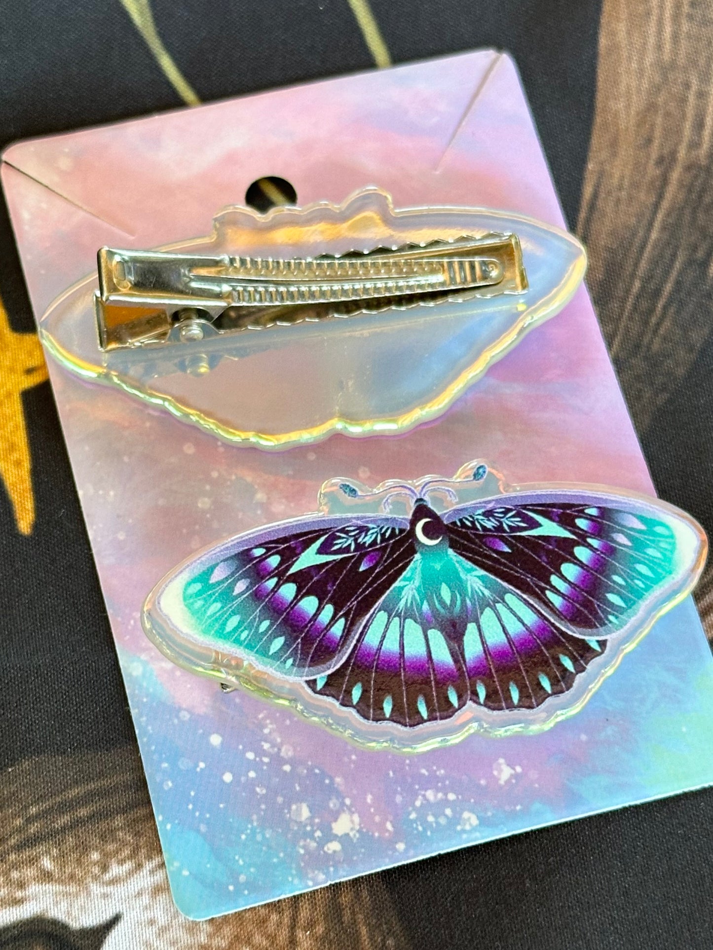 LA BELLA LUNA - Iridescent Hair Clip Set
