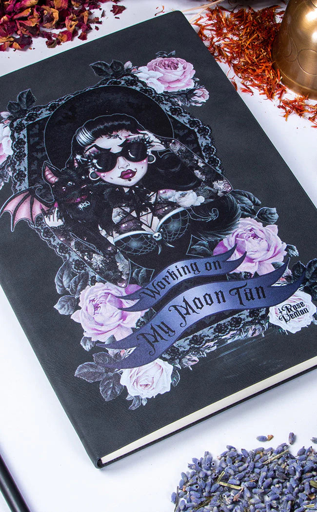 MOON TAN - soft velvet notebook