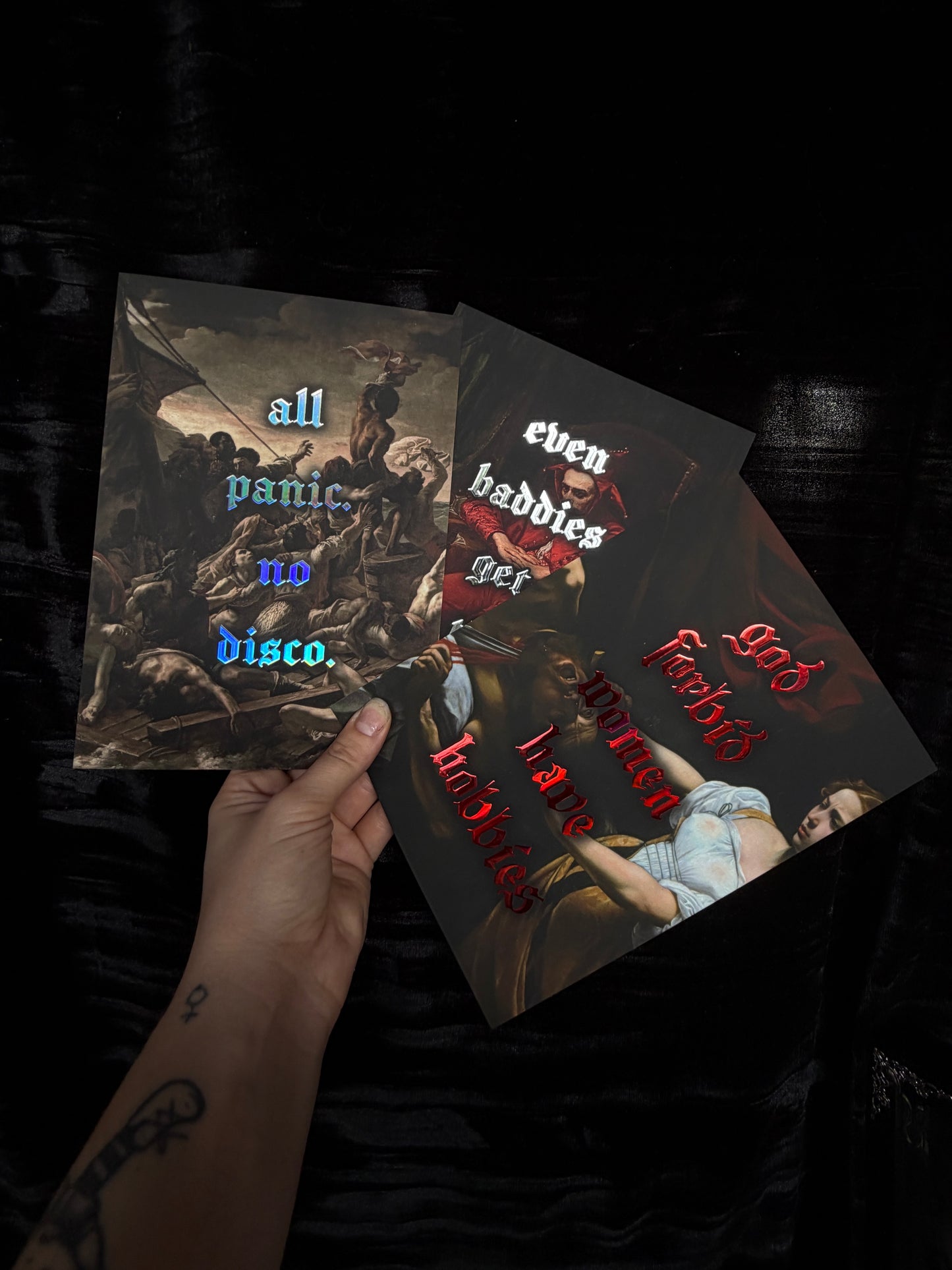 ALL PANIC NO DISCO - A5 Satin Holographic print
