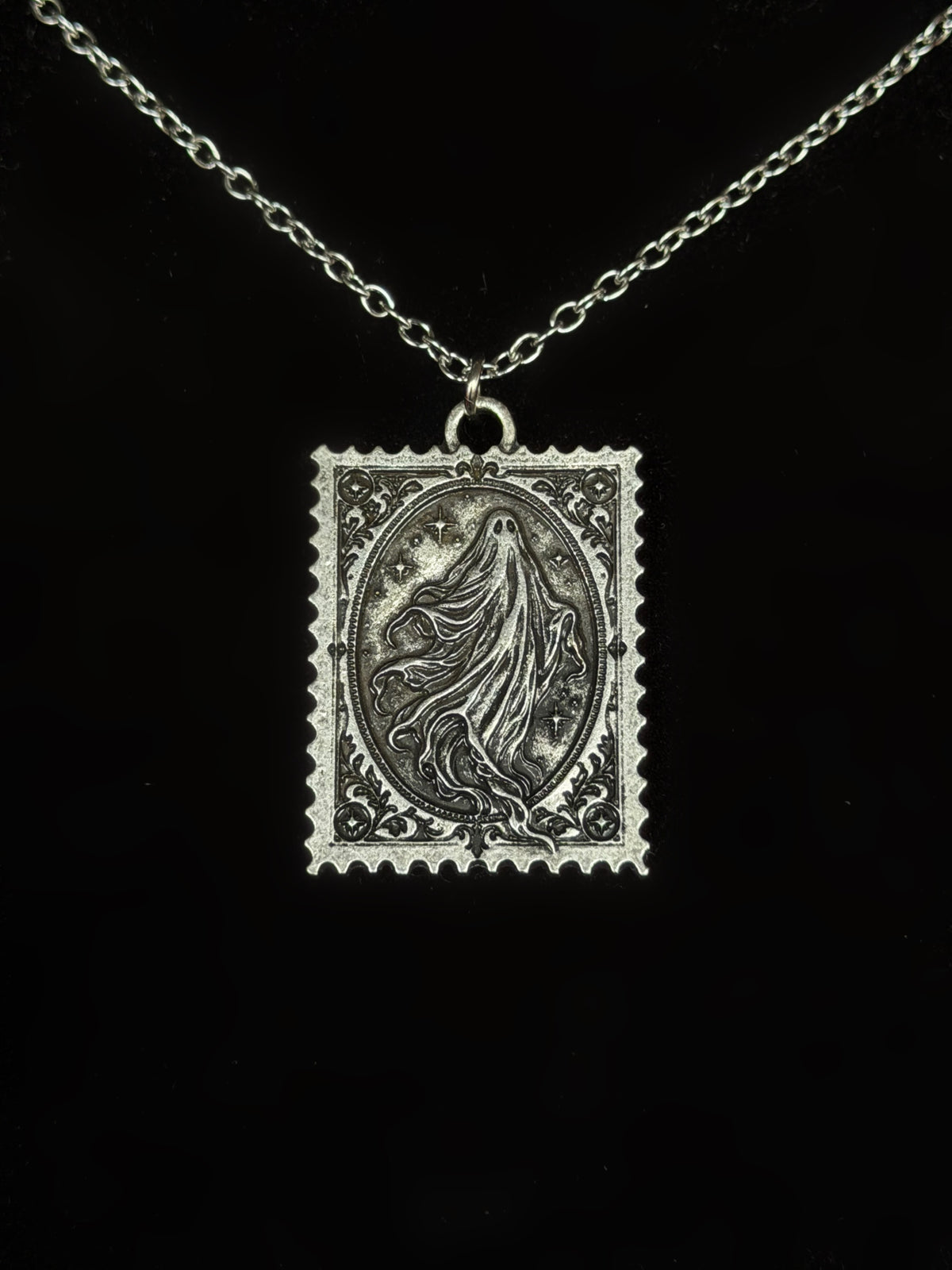 MESSAGES FROM THE OTHER SIDE - Mother of Hades Ghost Stamp Necklace