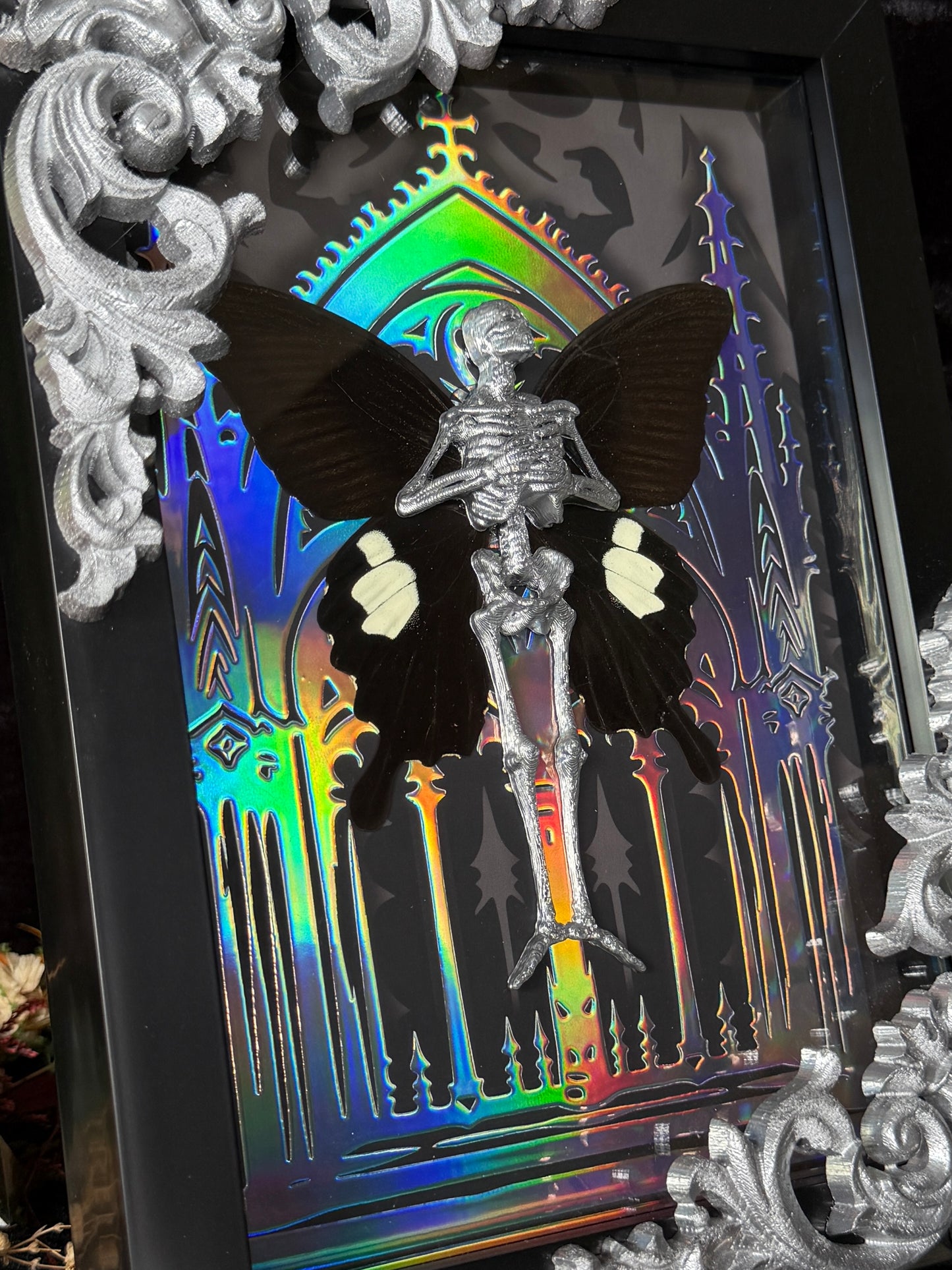 SILVER SANCTUARY FAIRY - Mother of Hades Dead Fairy Frame