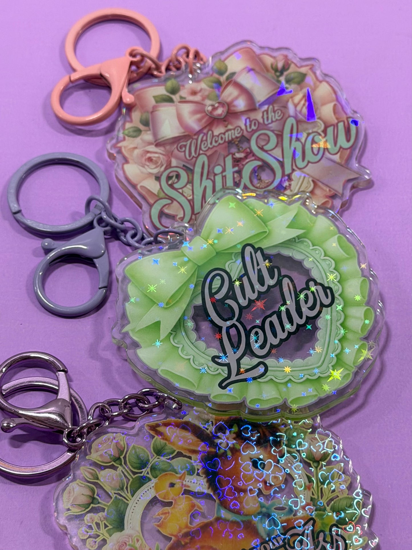CULT LEADER - Drop Dead Gorgeous Iridescent Keychain