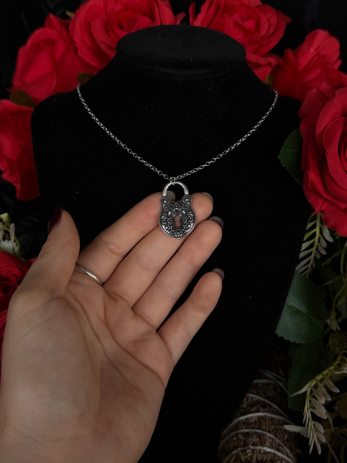 MINI CELLAR DOOR PADLOCK - Mother of Hades Mini Padlock Necklace