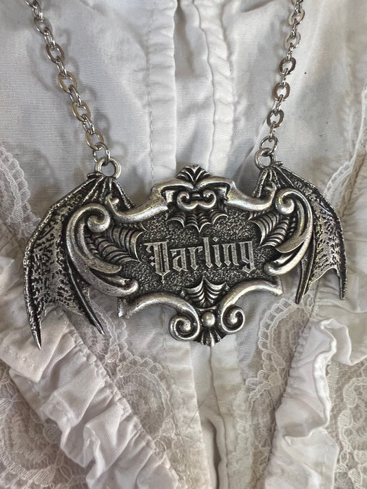 DARLING  - Mother of Hades coffin plaque Necklace