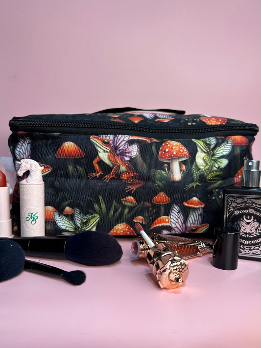 FAIRY FROG - Large Cosmetic / Tech Bag