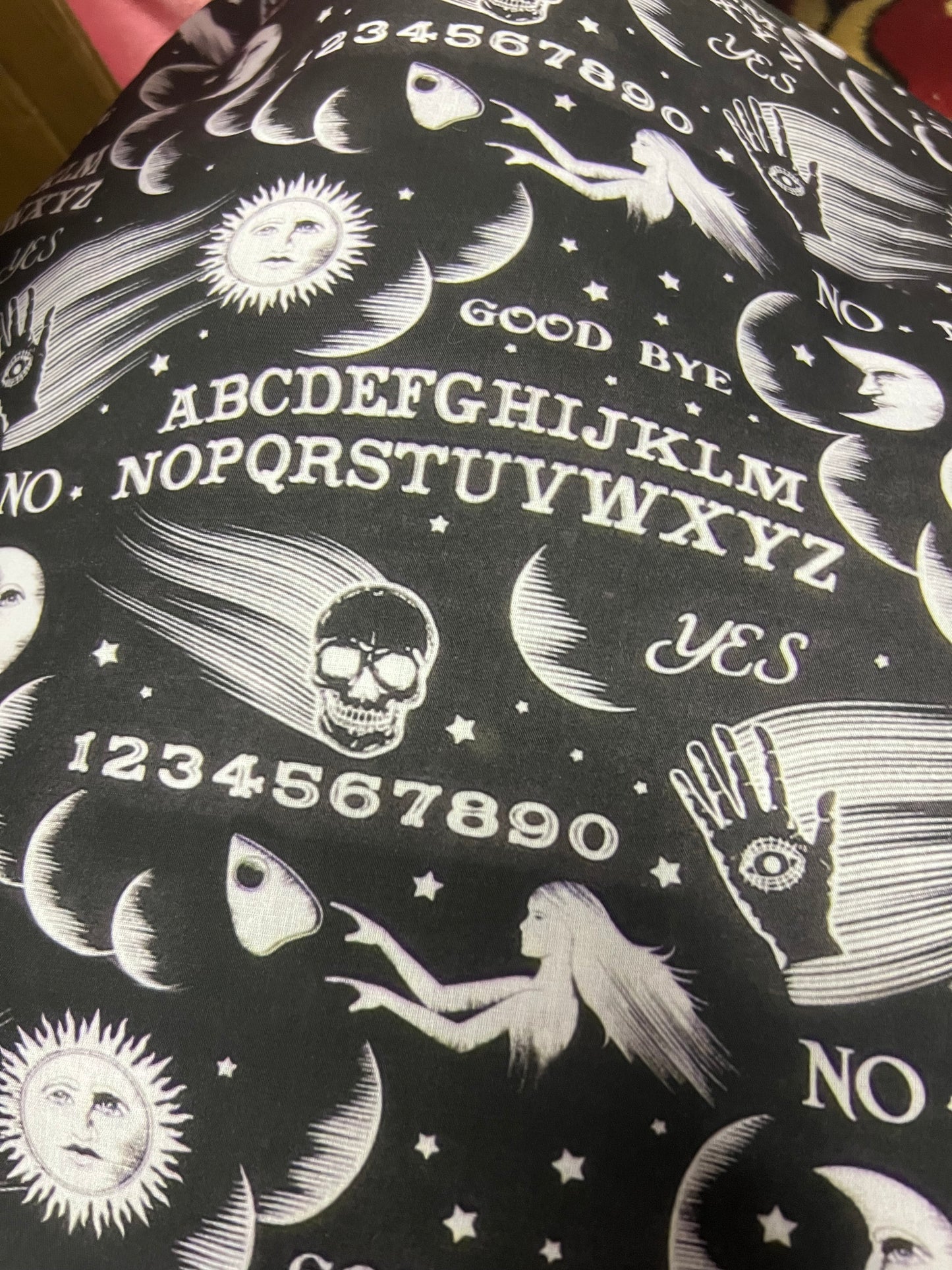 WITCHCRAFT OUIJA BOARD - Polycotton Fabric from Japan