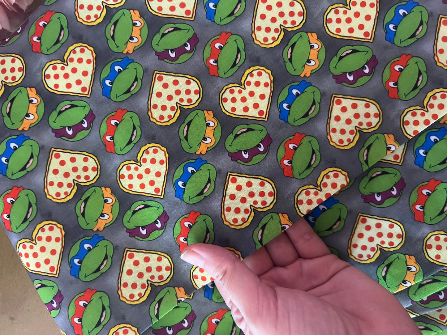 TMNT NINJA TURTLE - Polycotton Fabric from Japan