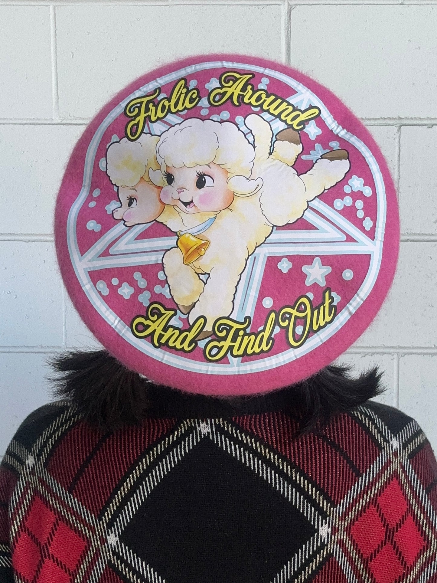 FROLIC AROUND BERET - Ray of Sunshine Pink Beret