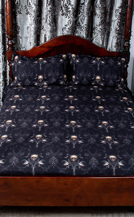 DAMASCUS SKULL Quilt Cover Set & Pillowcases