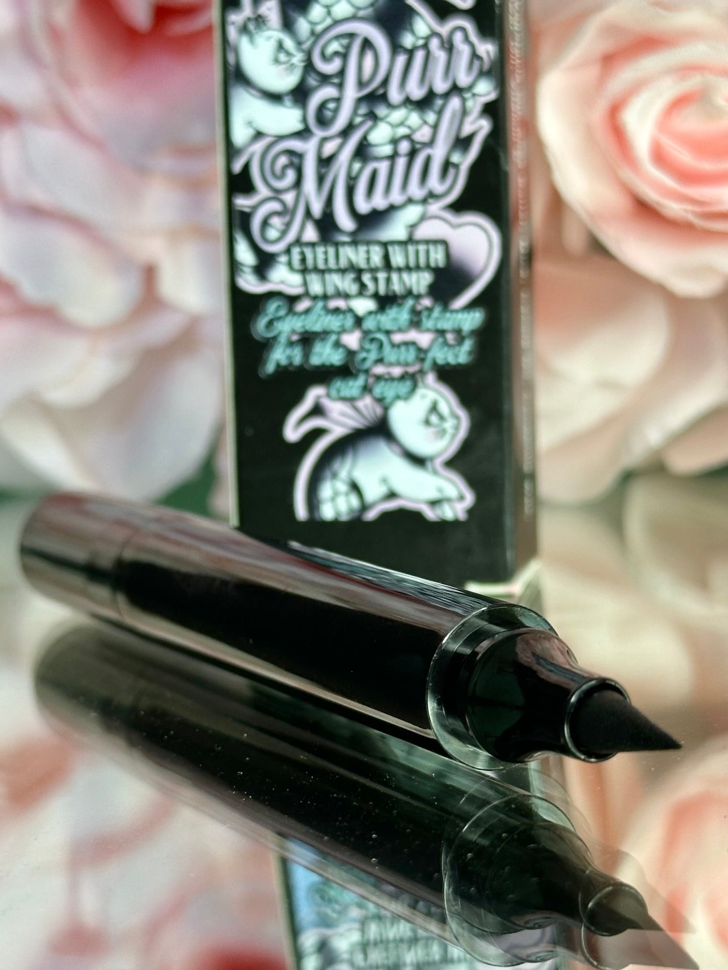 PURRMAID BLACK - Eyeliner stamp with liquid liner