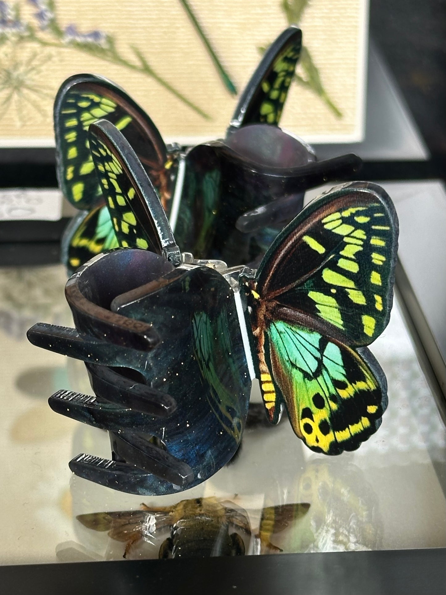 ELECTRIC FERN - Twin Butterfly Hair Clip Set