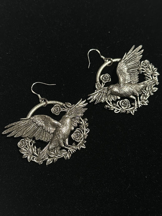 A MURDER IN THE ROSES -  Mother of Hades NIGHT GARDEN Earrings