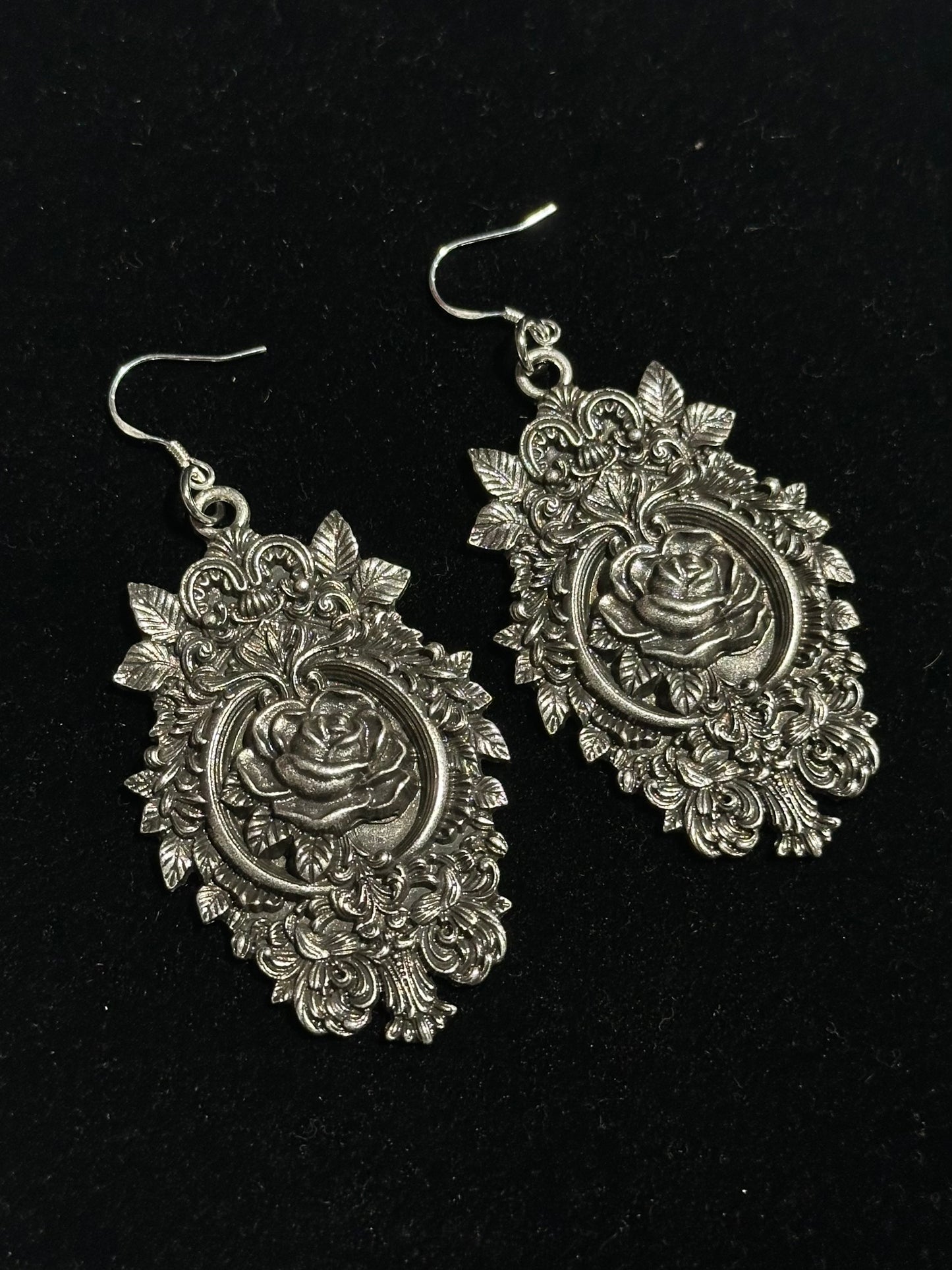 ETERNAL ROSE -  Mother of Hades NIGHT GARDEN Earrings