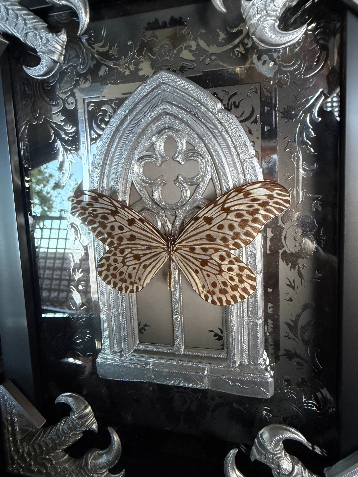VINTAGE  PLATINUM - silver a5 specimen frame
