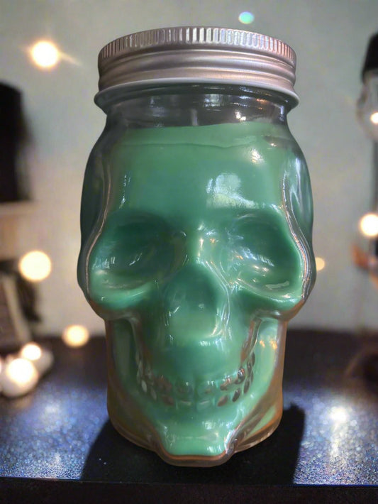 DEMETER - Patchouli oud crystal skull head soy candle