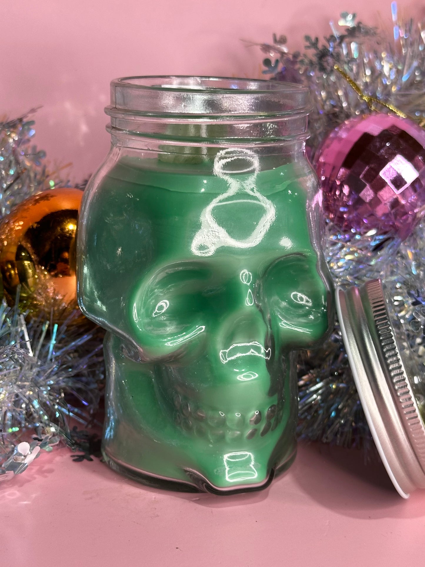 DEMETER - Patchouli oud crystal skull head soy candle