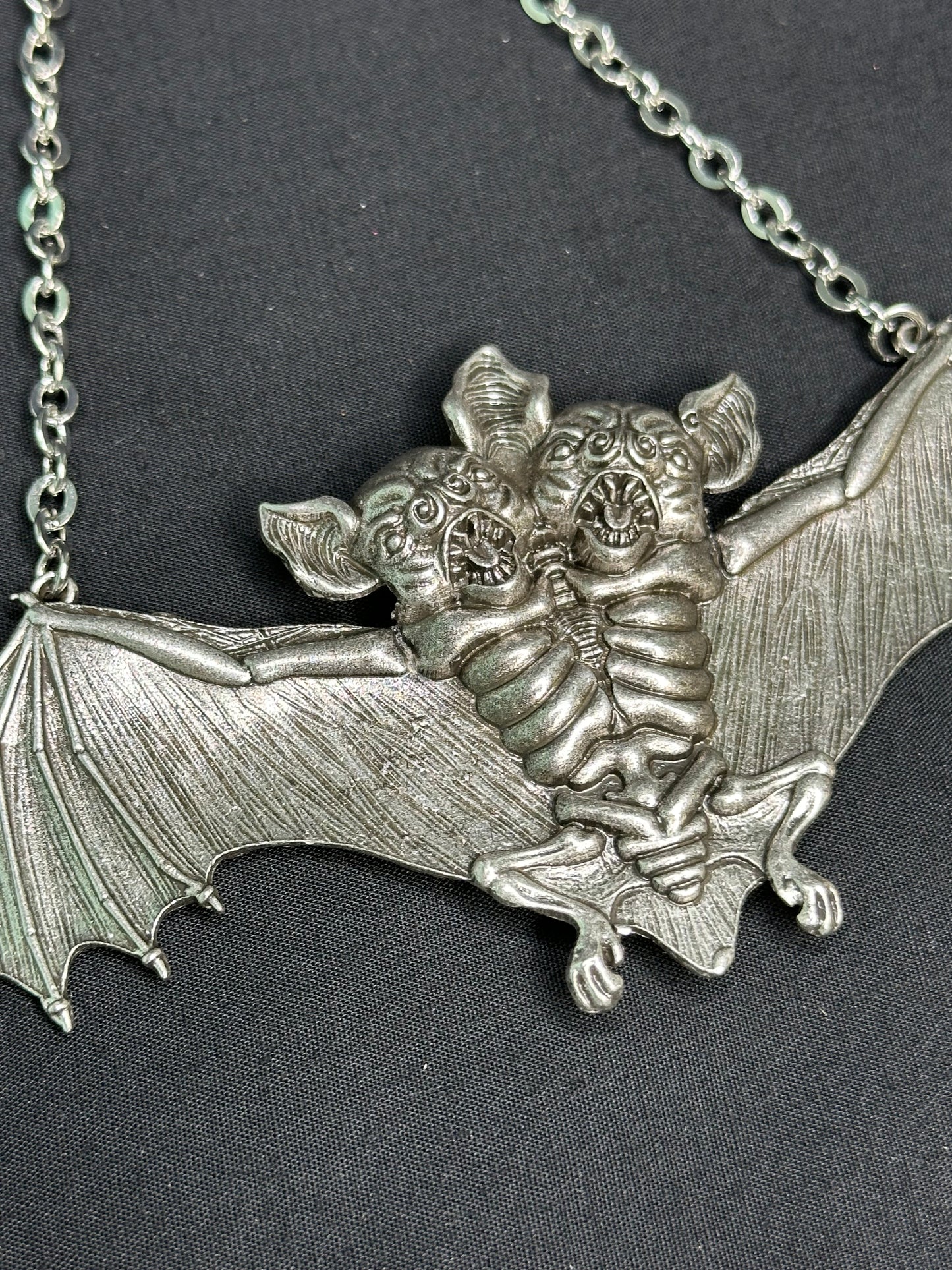 TWO FACED MACABRE BAT - Mother Of Hades X BESERK Necklace