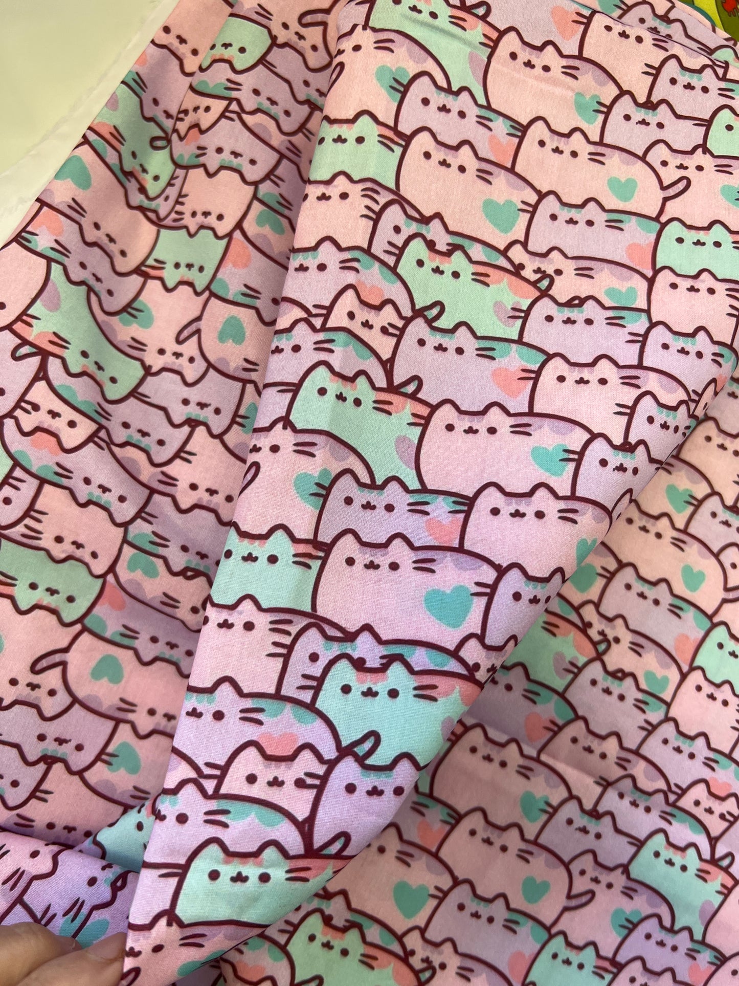 PASTEL PUSHEEN - Polycotton Fabric from Japan