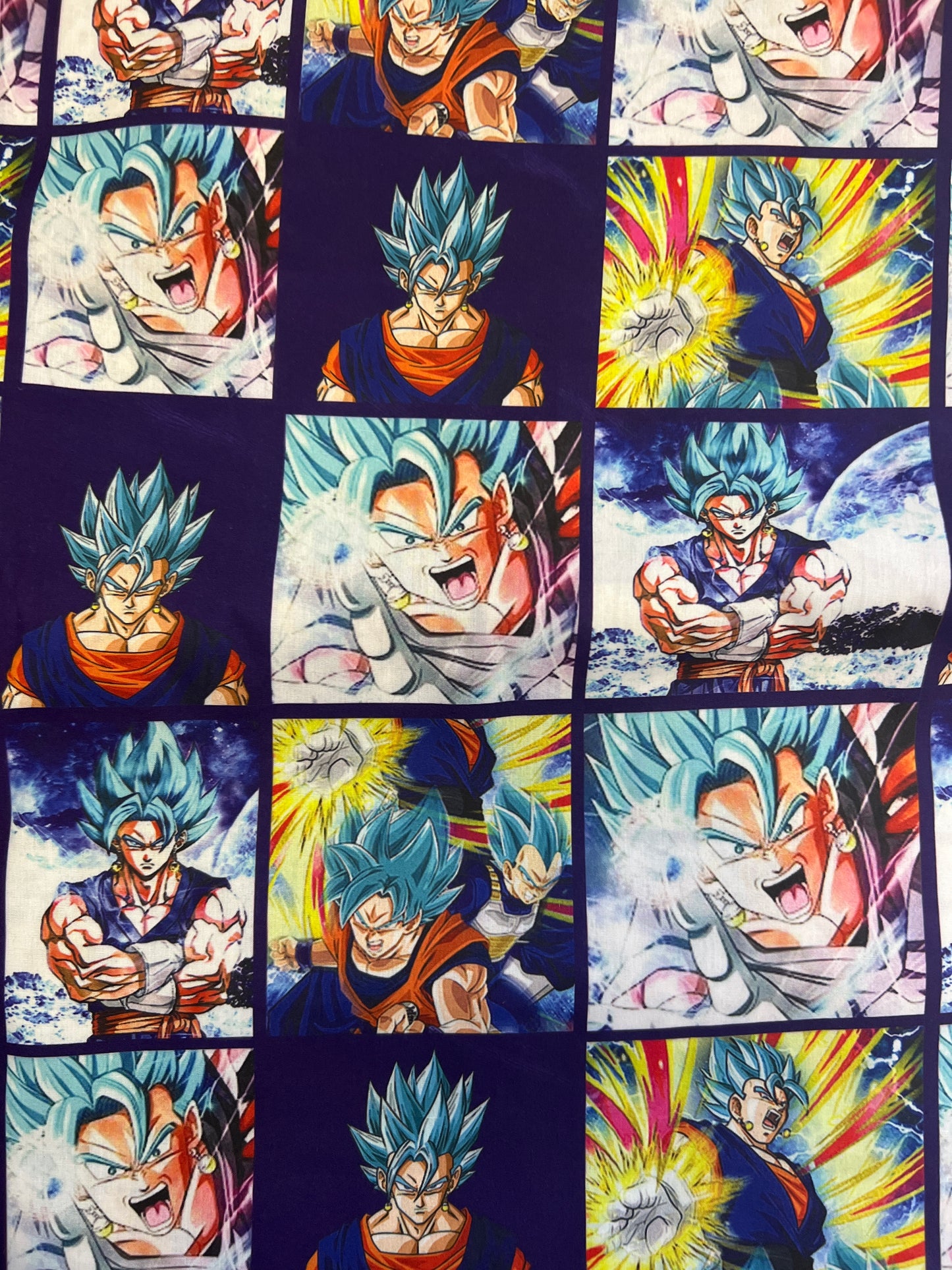 SUPER SAIYAN  - Polycotton Fabric from Japan