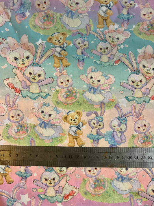 DUFFY AND FRIENDS - Polycotton Fabric from Japan