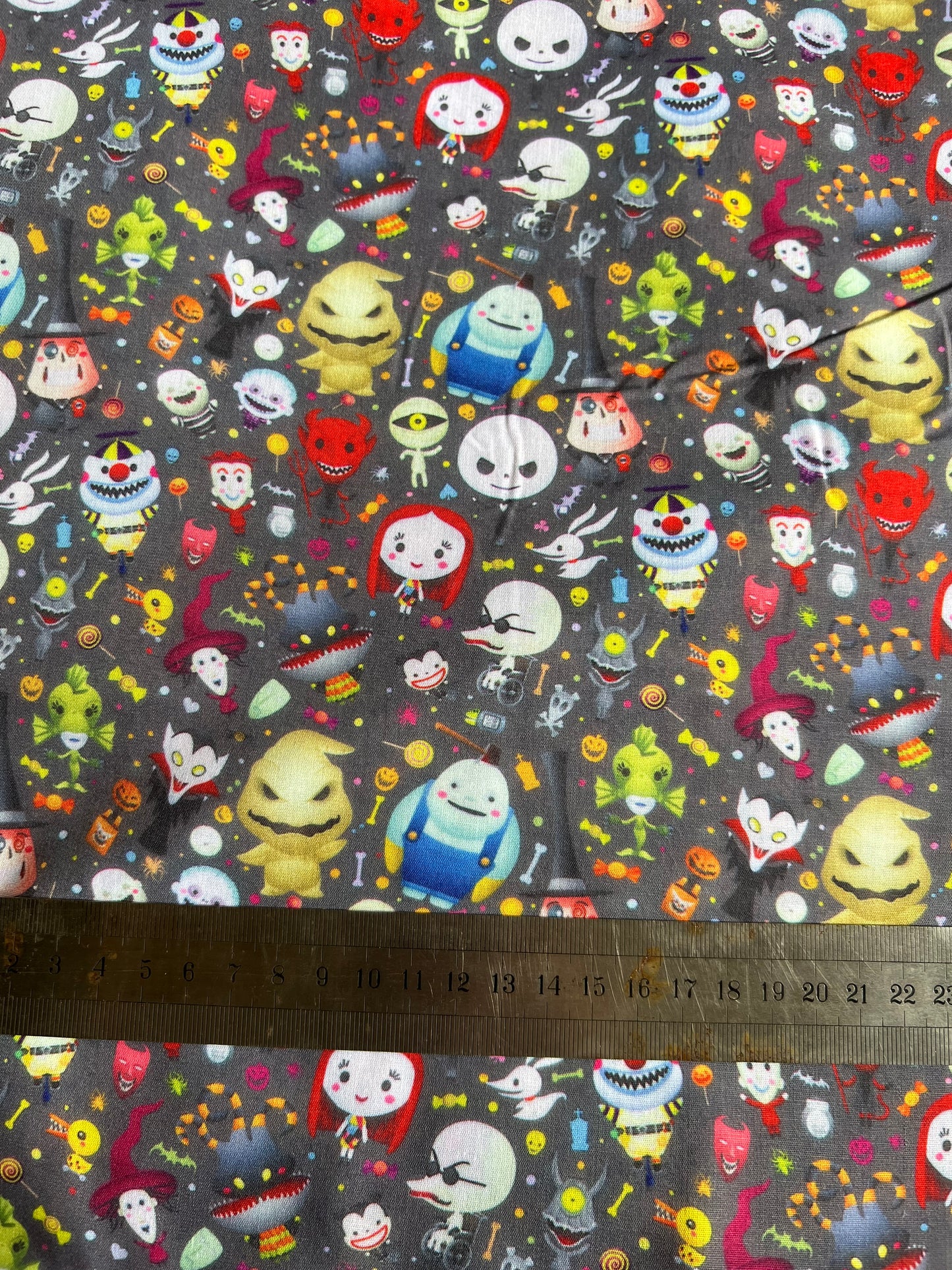 KAWAII NIGHTMARE BEFORE XMAS - Polycotton Fabric from Japan