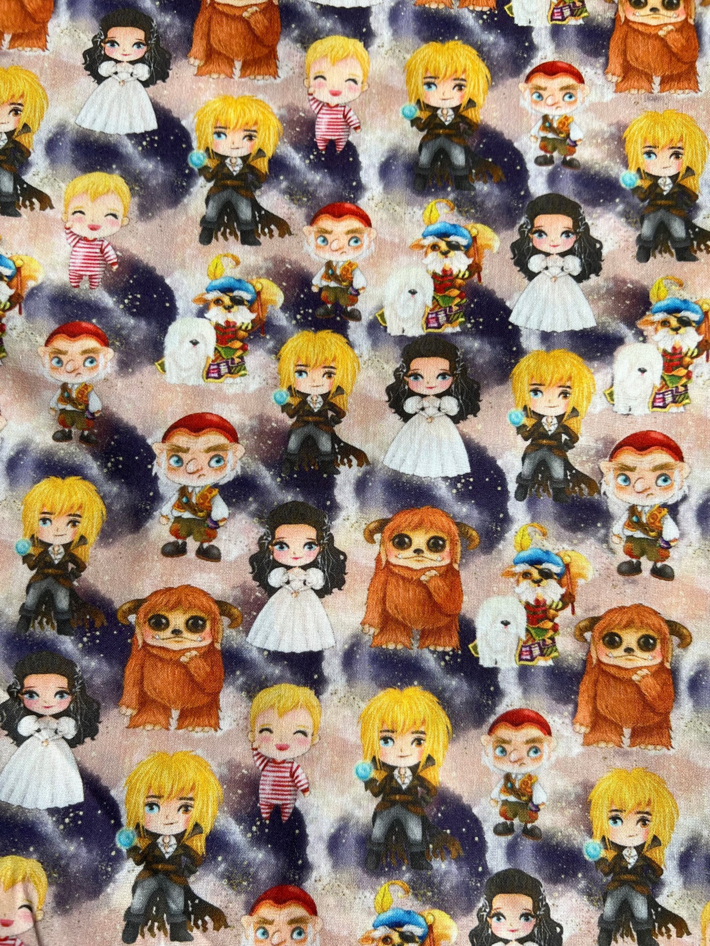 CHIBI LABRYNTH - Polycotton Fabric from Japan