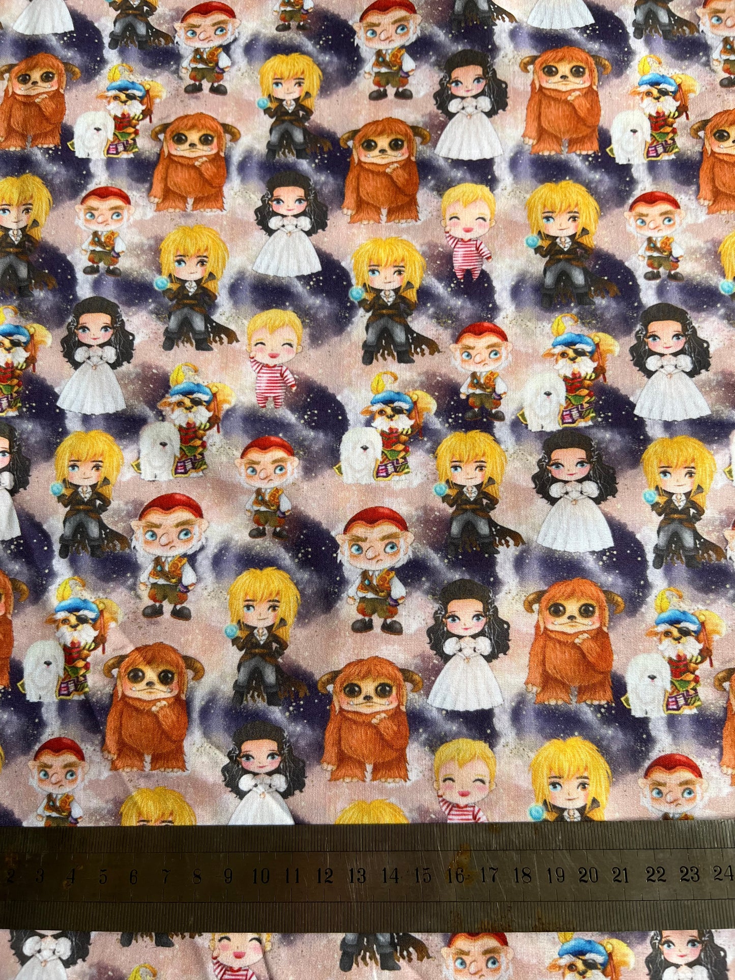 CHIBI LABRYNTH - Polycotton Fabric from Japan