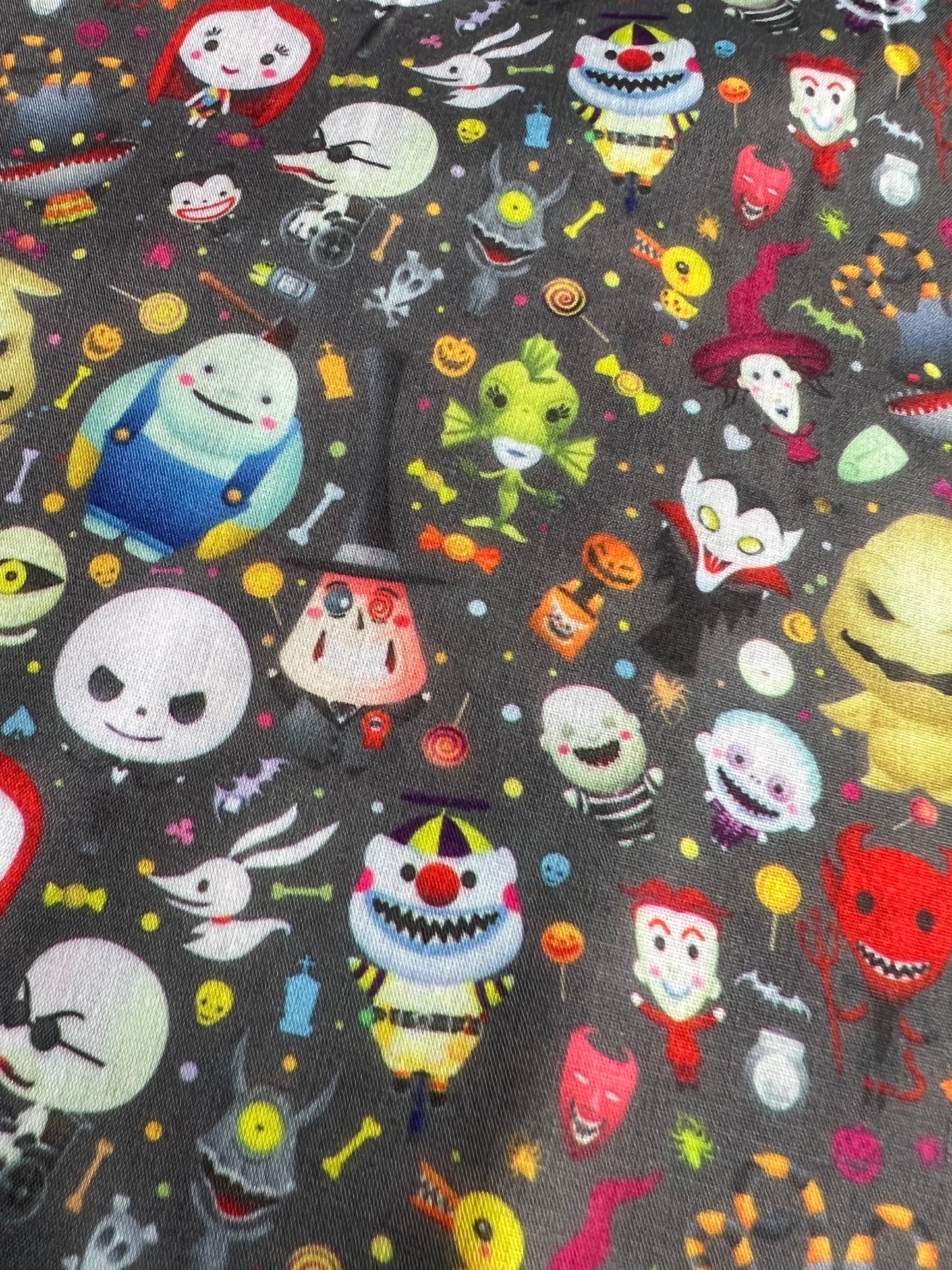 KAWAII NIGHTMARE BEFORE XMAS - Polycotton Fabric from Japan