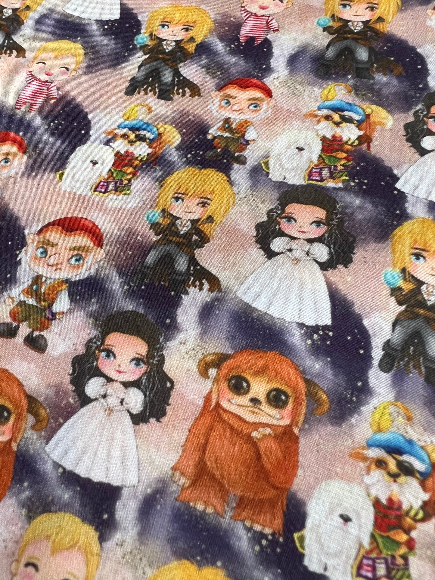 CHIBI LABRYNTH - Polycotton Fabric from Japan